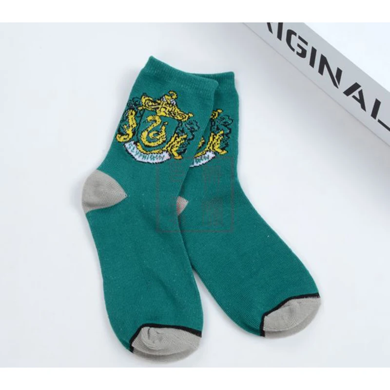 Adult Gryffindor Slytherin Hufflepuff Ravenclaw Stocking Winter Warm Anime Short Sock For Women Girls Lovely Elastic Cute Gift