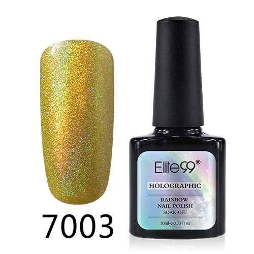Elite99 10 мл Радужный мерцающий УФ светодиодный Гель-лак для ногтей профессиональный долговечный Гель-лак для ногтей Дизайн ногтей - Цвет: 7003