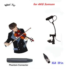 Профессиональный инструмент скрипка микрофон мандолин viola Mikrofone для AKG Samson Беспроводная система передатчик Mini XLR 3Pin