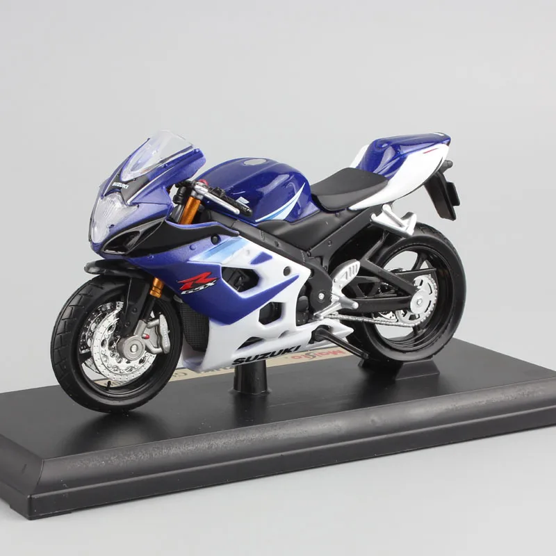 Детский металлический Литая модель мотоцикла масштаб 1:18 гоночная версия SUZUKI GSX R