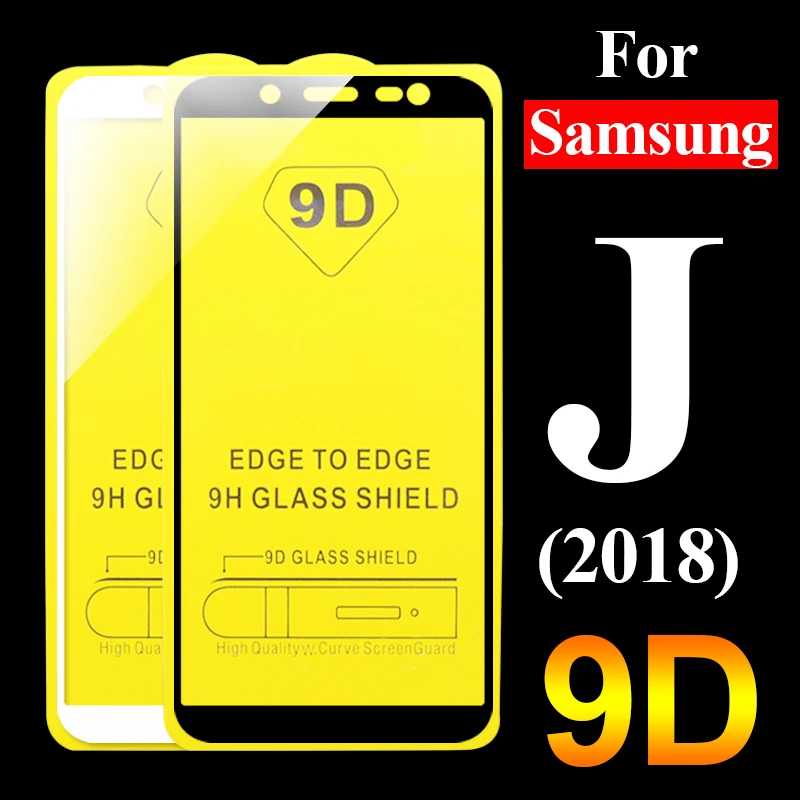 

2pcs 9d Glass On The for Samsung J2 J5 J7 Prime Galaxy J4 J6 J8 J2Pro 2018 screenprotector j 2 4 5 6 7 8 glas tremp full cover