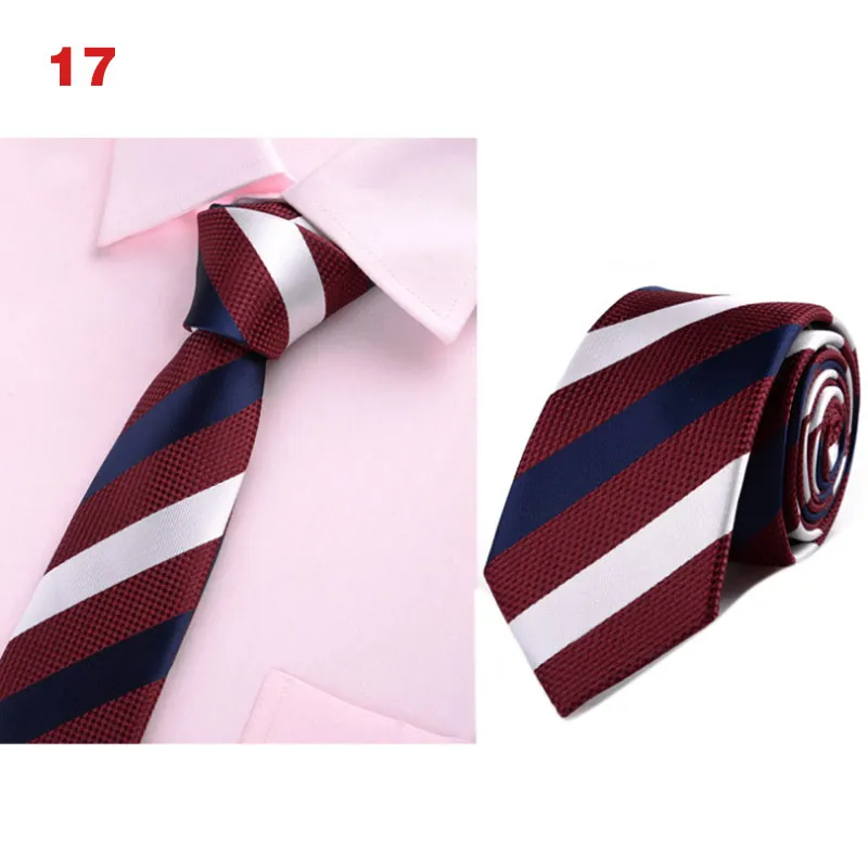 

Men Classic 6cm Thin Neck Ties Printed Jacquard Woven Necktie Business Party Accessories XIN-Shipping