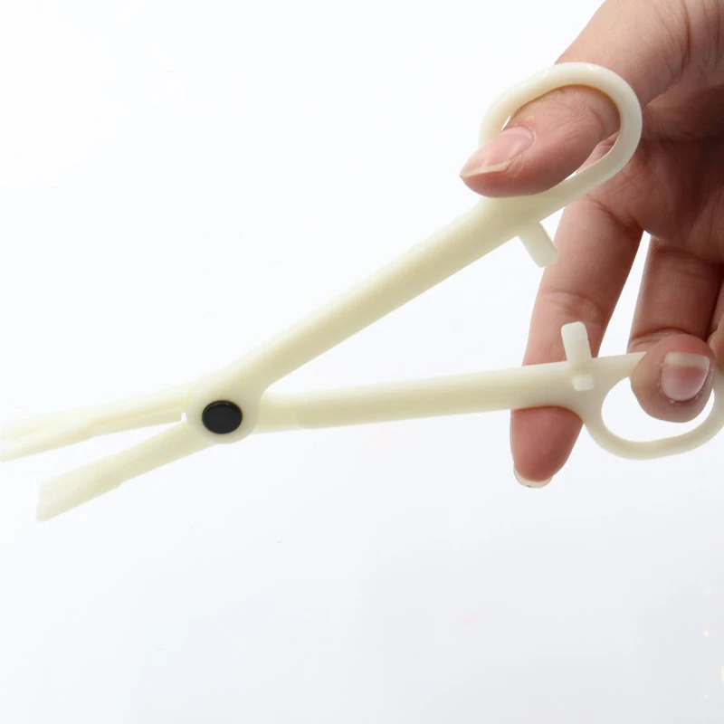 16 cm Professional Plastic Disposable Body Piercing Plier Round Open Clamp Body Ear Lip Navel Nose Tongue Piercing Forcep Tool