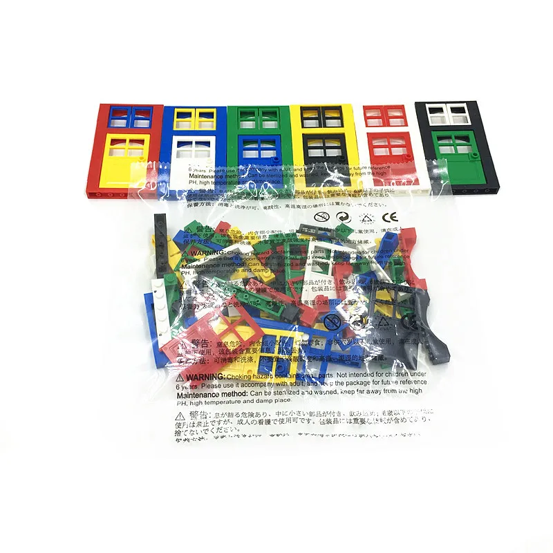

102pcs Door & Window Bricks DIY House Building Blocks Bricks Toys City Architect For Child Educational Compatible with Blocks
