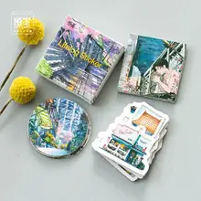 45 pcs/pack Journey Travel landscape Decorative Stickers Adhesive Stickers DIY Decoration Diary Stickers Box Package