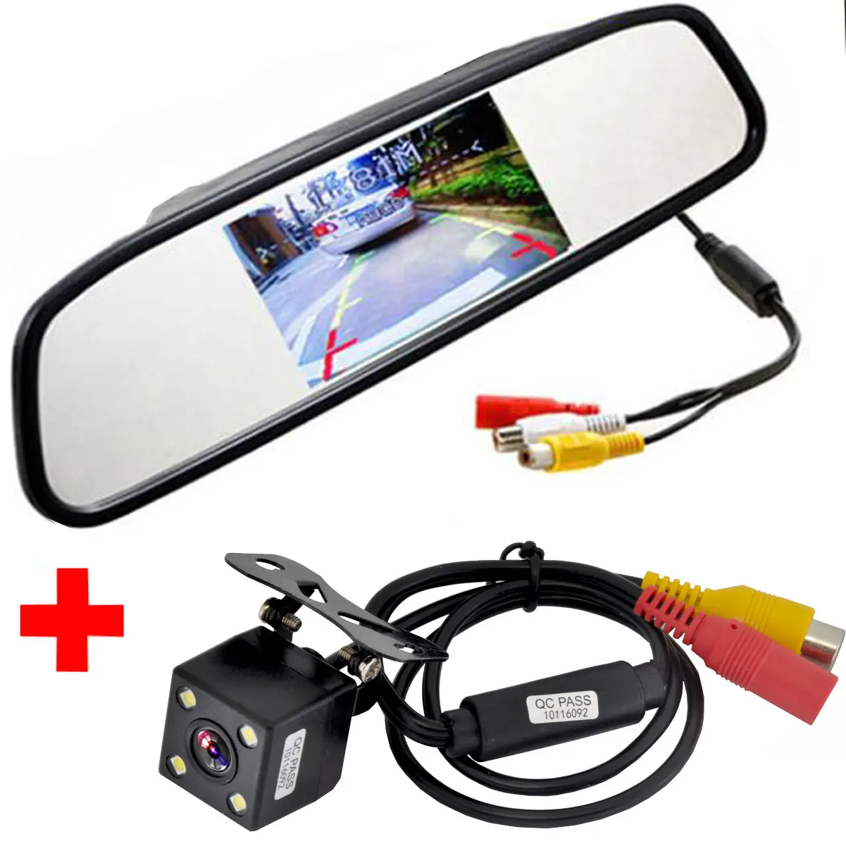 170 Lens Angle HD CCD 4LED Car Rearview Rear view Parking Camera+5" TFT