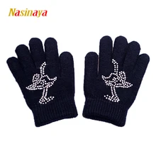 10 Colors Solid Magic Wrist Gloves Figure Skating Ice Training Gloves Warm Fleece Thermal Safety Child