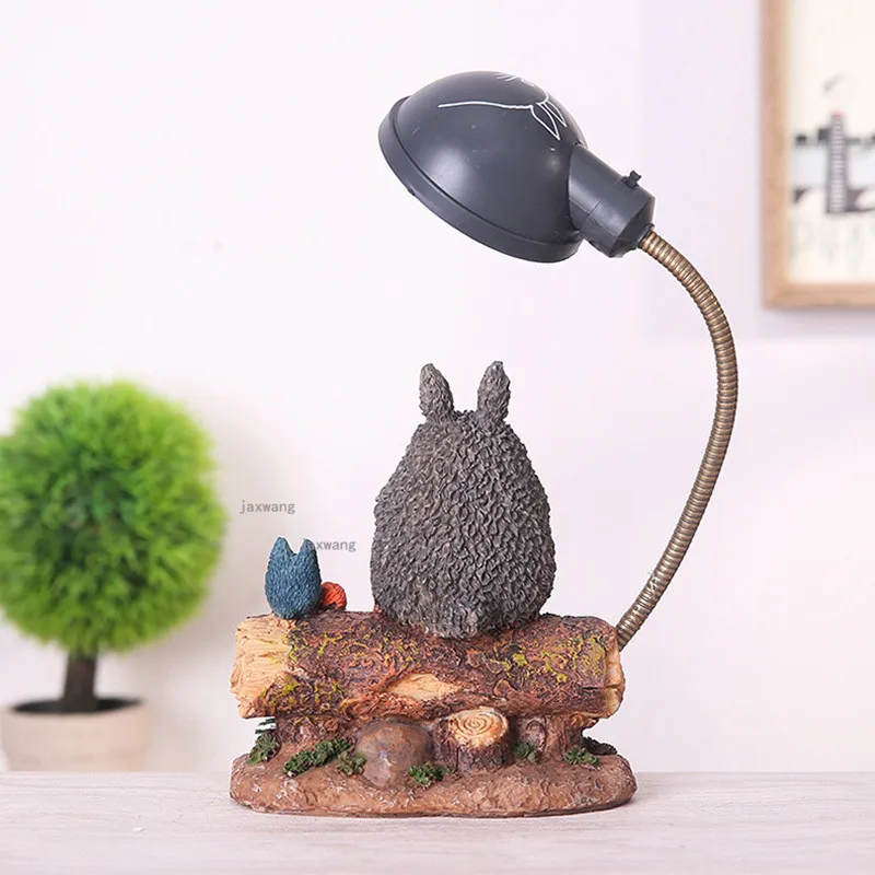 Мультяшные ночные светильник ильники Totoro из смолы прикроватные светильники для