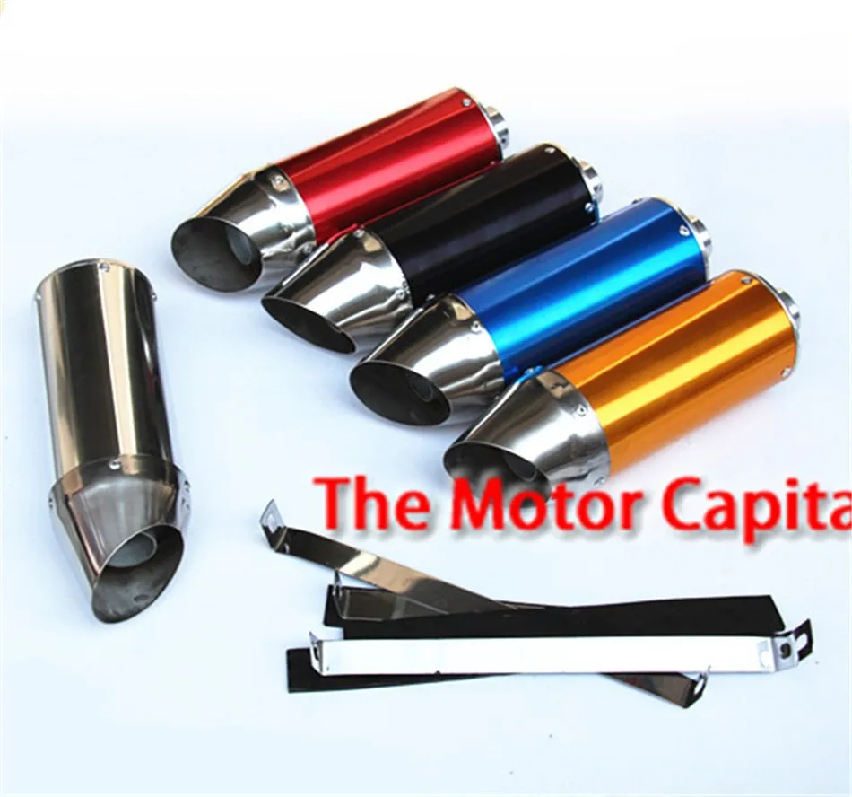 

28mm red Aluminum Exhaust Muffler fit Pit Dirt Bike 50cc 90cc 110cc 125cc CRF50 XR50 KLX110 SSR Motorcycle
