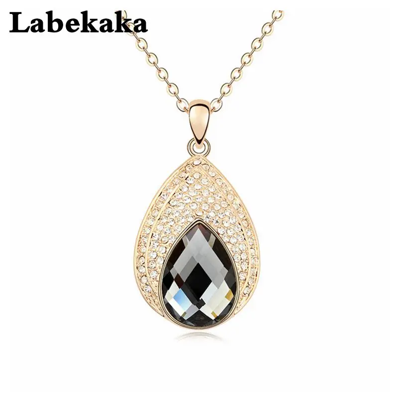 

Labekaka Charm classic crystal pendant Graceful office Jewelry girl's necklaces party jewelry Civilians Price