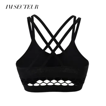

IM SECTEUR Hollow Sexy Personality Bras For Women Sport Breathable Lingerie Push Up Bra Wire-Free Underwear Seamless One Size
