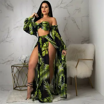 

Women Swimwear High Waist Bandage Bra Set Push Up Padded Bathing Suit