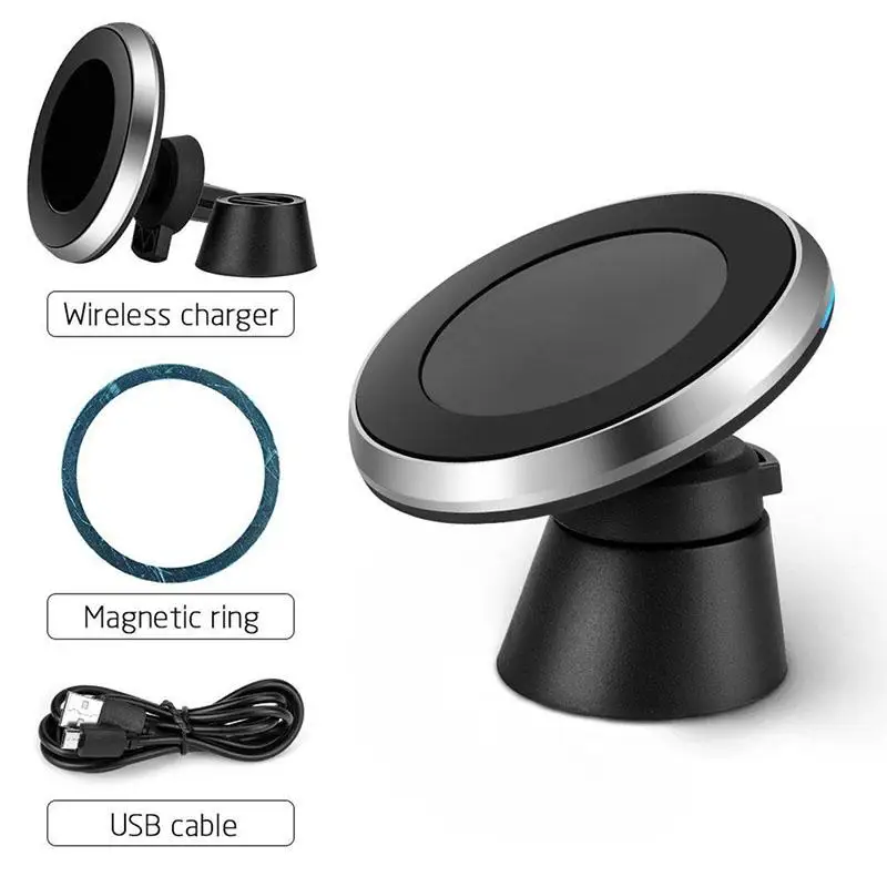 

Universal 10W Qi Wireless Car Fast Charger Magnetic Phone Holder Cell Stand Air Vent Clip Mount for iPhone X Samsung S9 S8 r20