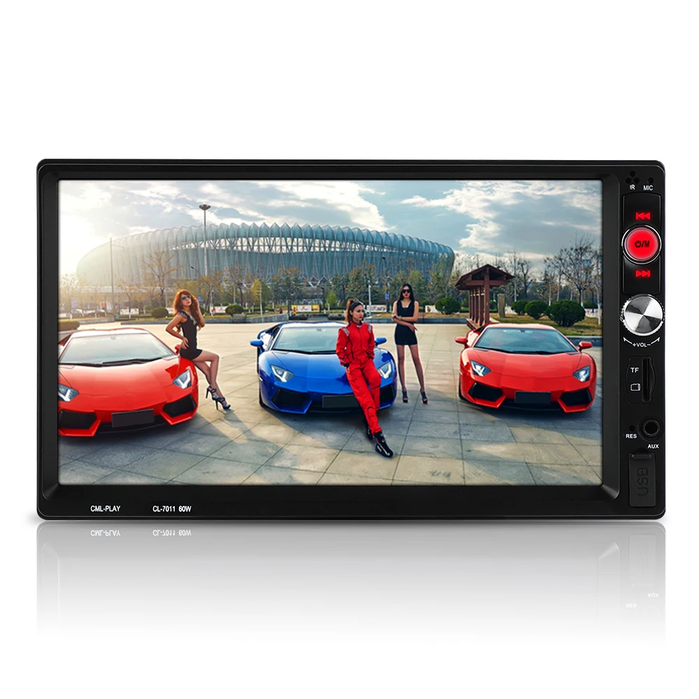 

7011B Car stereo Audio Double 2 Din MP5 Touch Screen Right Hand Drive Right Side button Mirror Link Radio With Video Output