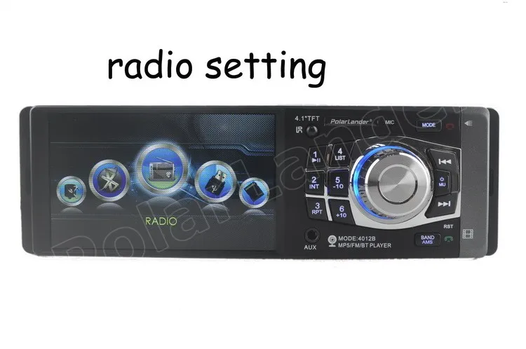 1 din 4,1 дюймов автомобильное радио Стерео 12 в Bluetooth аудио FM Aux TF USB MP4 MP5 плеер рулевое колесо дистанционное управление камера заднего вида