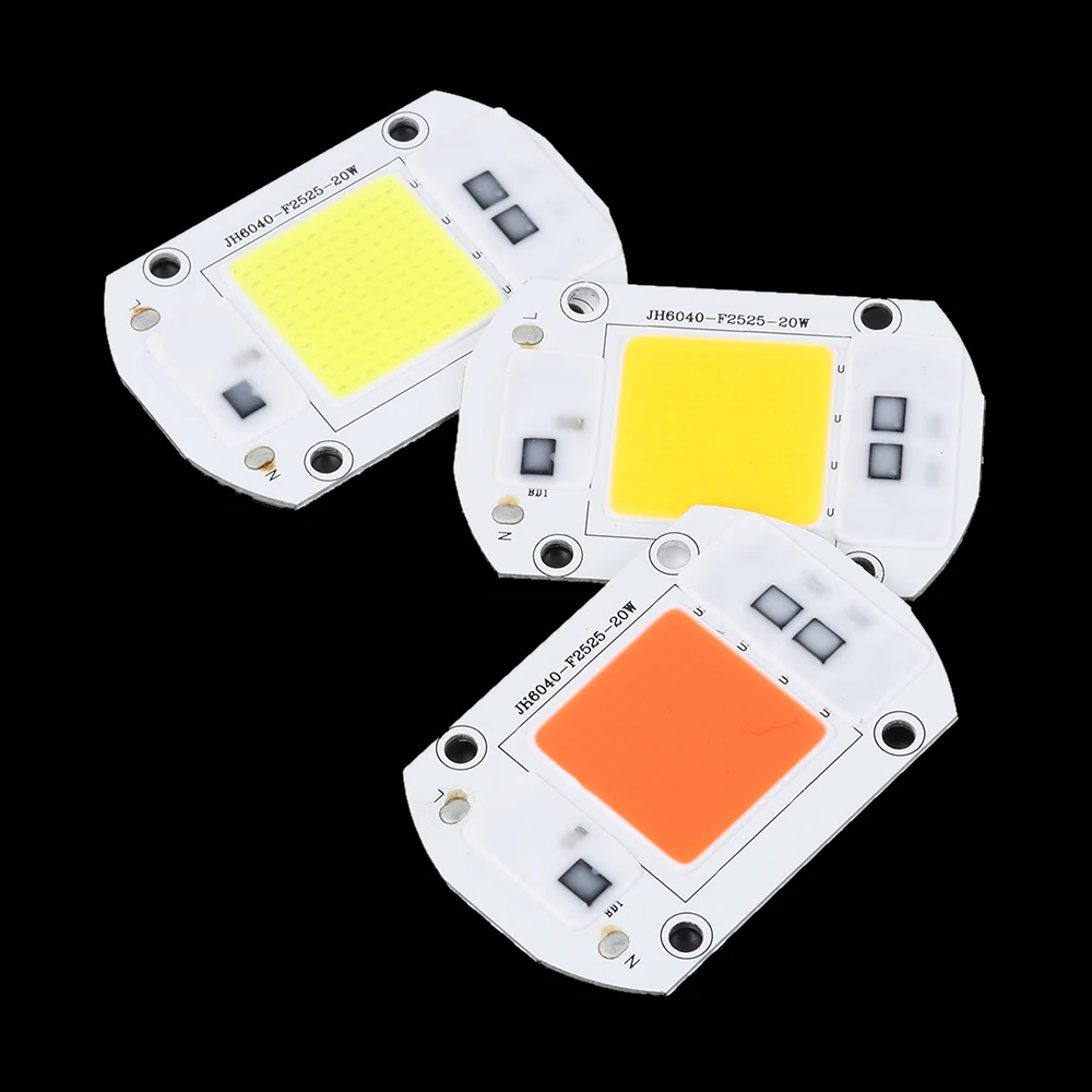 

1Pcs COB LED Lamp Chip Smart IC No Need Driver Ampoule LED Bulb 110V 220V Flood Light Spotlight 20/30/50W DIY Lighting
