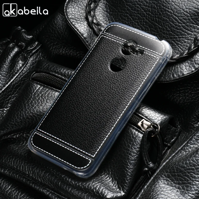 

AKABEILA Luxury Lichee TPU Case Soft For Alcatel A3 5046 Case Plating Silicone Cover For Alcatel A3 5046D 5046X 5046Y Shell