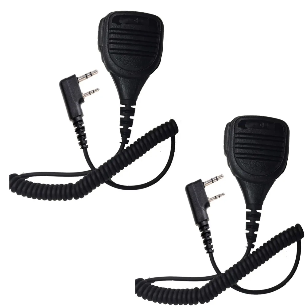 YIDATON 2X 2 Pin TYT PTT Микрофон для динамика MD-380 GPS Kenwood BAOFENG MD-390 Retevis H777 рация Любительское
