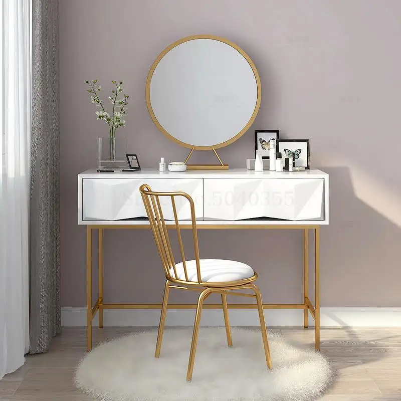 Европейский табурет для туалетного столика современный минималистичный сетчатый красный стул для макияжа туалетный столик в спальню девушка ногтей стул