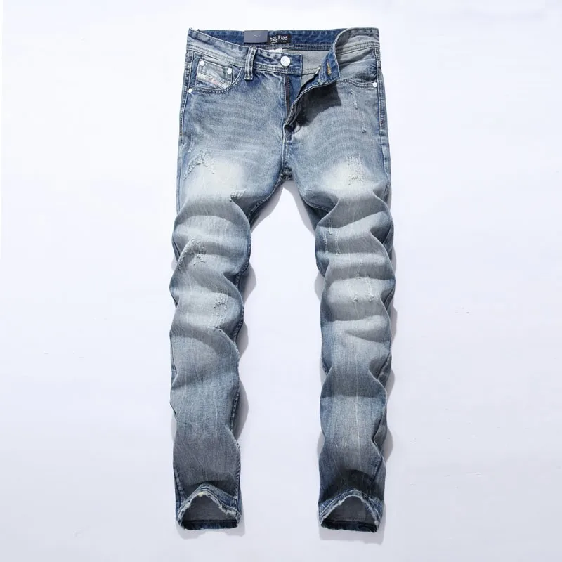 Aliexpress.com : Buy 2018 New White Washed Italian Designer Men Jeans ...