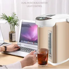 Электрический термос, чайник, умный полностью автоматический термостат с изоляцией, домашний термостат 5л, большая емкость, открытая вода