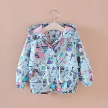 Baby Girls Windbreaker 2019 Autumn Spring Coat for Girls Hooded Kids Outerwear Boys Jackets Children Clothes 3 4 5 6 7 8 Years spring autumn jackets for boys girls classics letter children baseball outerwear 2 3 4 5 6 7 8 years kids coat black red