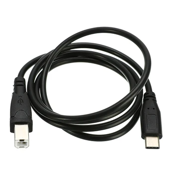 

USB-C USB 3.1 Type C Male Connector to USB 2.0 B Type Male Data Cable for Cell Phone&Printer&Hard Disk 1m
