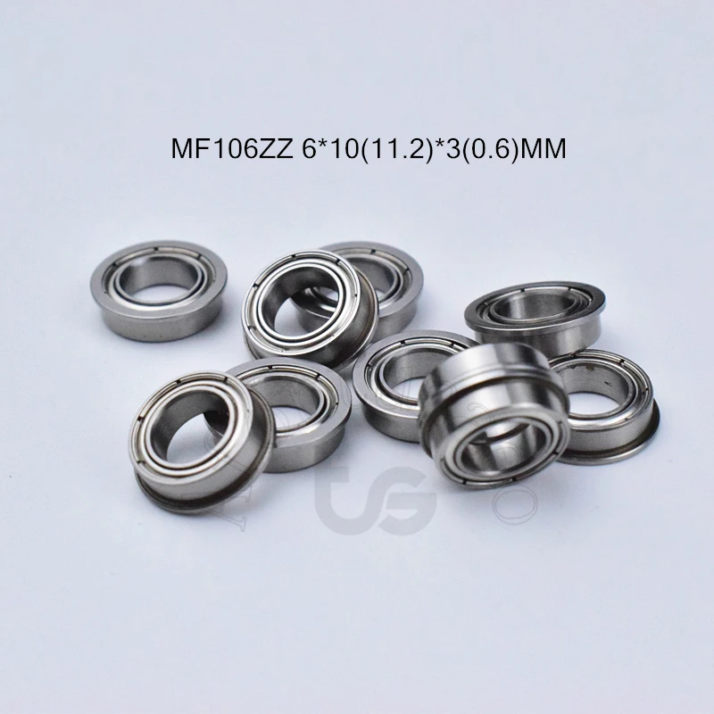 MF106ZZ 6*10 (11 2) * 3 (0 6) мм 10 шт. фланцевый подшипник MR106 F676ZZ металлические герметичные