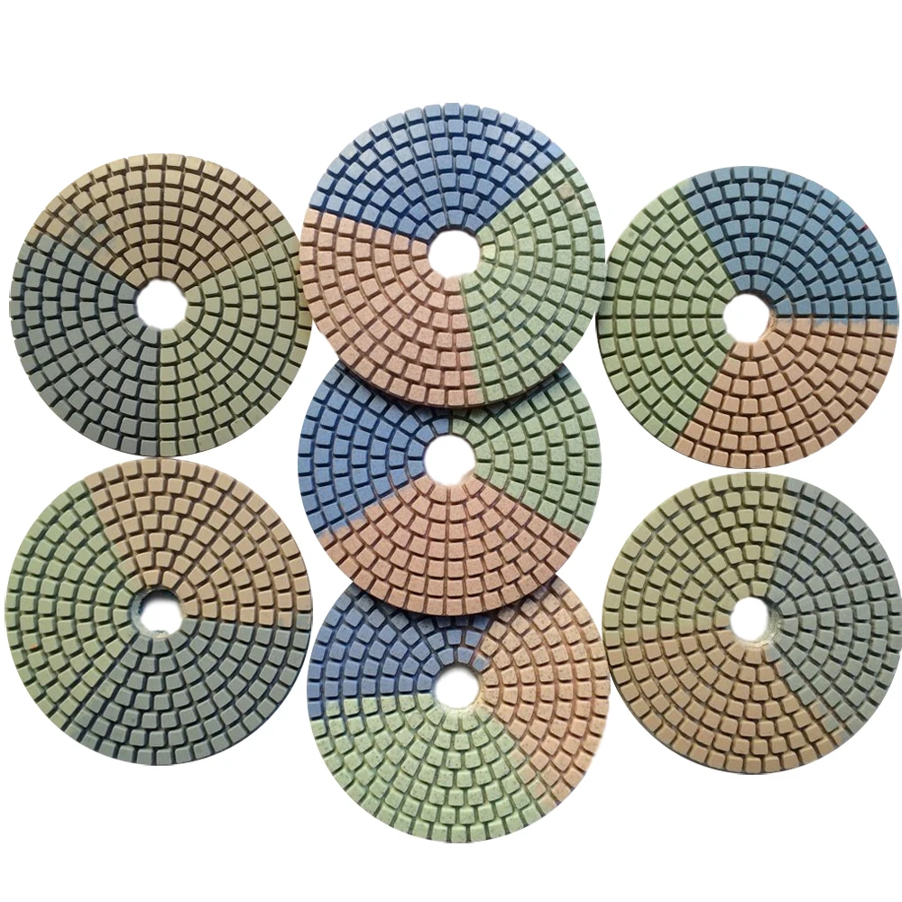 Colorful Diamond Polishing Pads 3 Inch4 Inch Wet