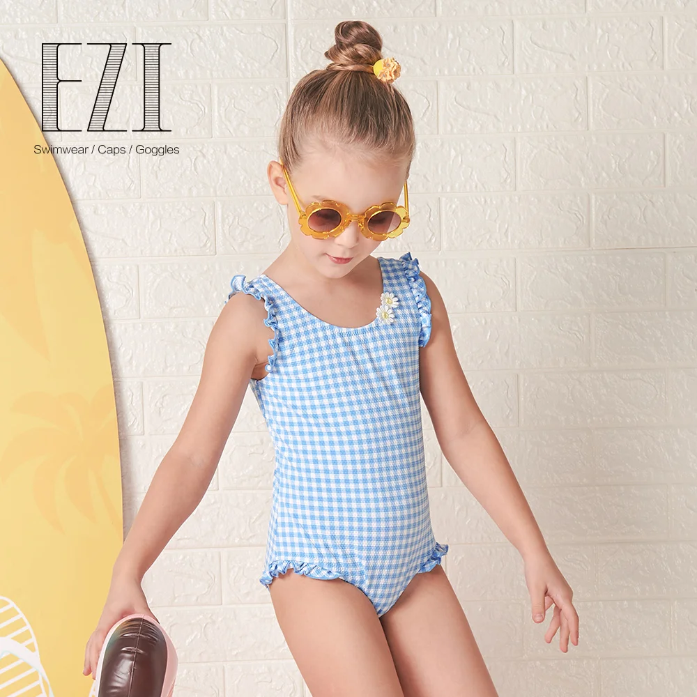 

July Sand skincare UPF 40 Child Girl Swimsuit BathingSuit ezi18G002 2018 New Style