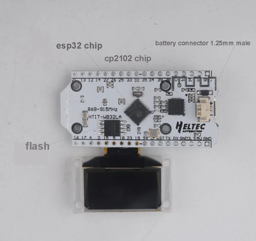 2 шт. 0,9" OLED ESP32 wifi Bluetooth Lora макетная плата 868 МГц SX1276 Lora Kit 32 модуль IOT(с штифтом