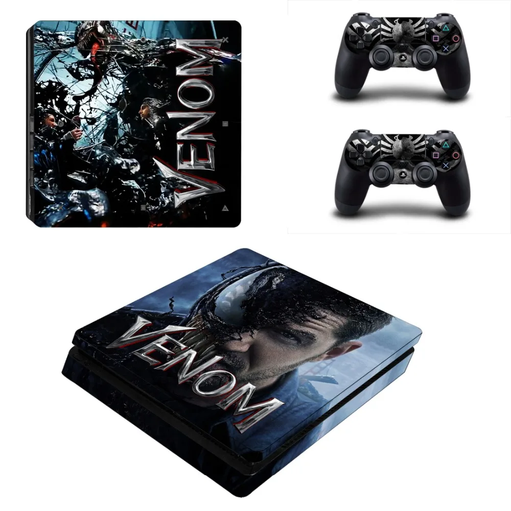 Горячая игра Venom наклейки кожного покрова для Playstation 4 PS4 Slim консоли и контроллеры виниловые наклейки Play Station 4 тонкий защитный чехол