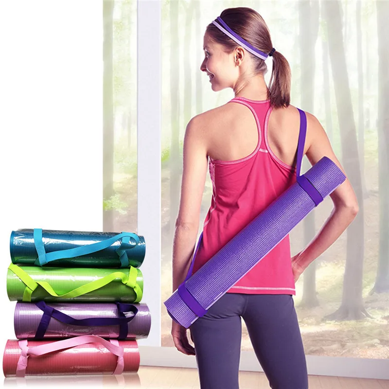 New Yoga Mat Sling Carrier Shoulder Carry Strap Belt Exercise Stretch Adjustable Fitness Elastic