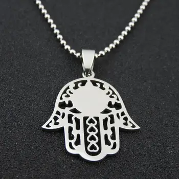 

CR292 Stainless Steel Hand Necklace Pendant, Fashion Creative Man's Necklace Gift Jewelry Findings