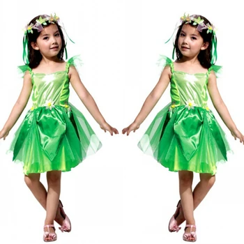 

Flower Faerie Elf Costumes Beautiful Faery Dress Sale Rihanna Cosplay Flower Girls Bridesmaids