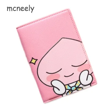 

cartoon pink passport cover for women, famous brand high quality passport cover for Girls ID card holder protector case