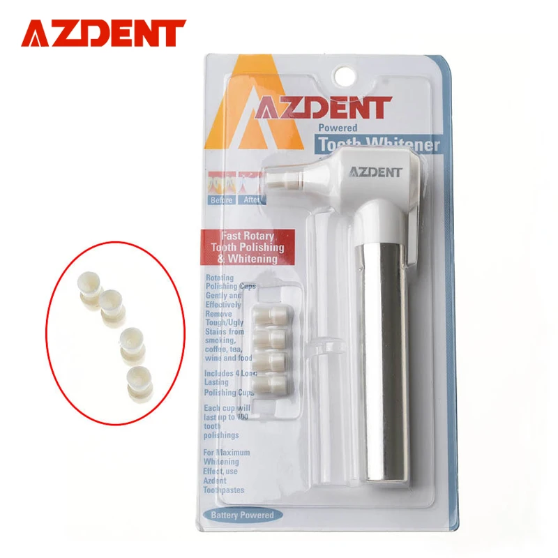 AZDENT горячий белый отбеливание зубов полировка зубов полировщик Whitener пятновыводитель товары для ухода за полостью рта ИНСТРУМЕНТ - изображение
