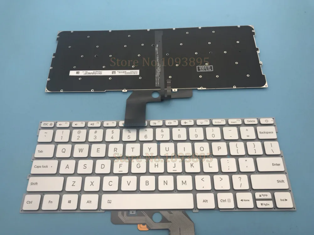 Оригинальная новая английская клавиатура для ноутбука Xiaomi Mi Air 13,3 дюймов 9Z. ND7BW. 001 английская клавиатура с подсветкой серебро