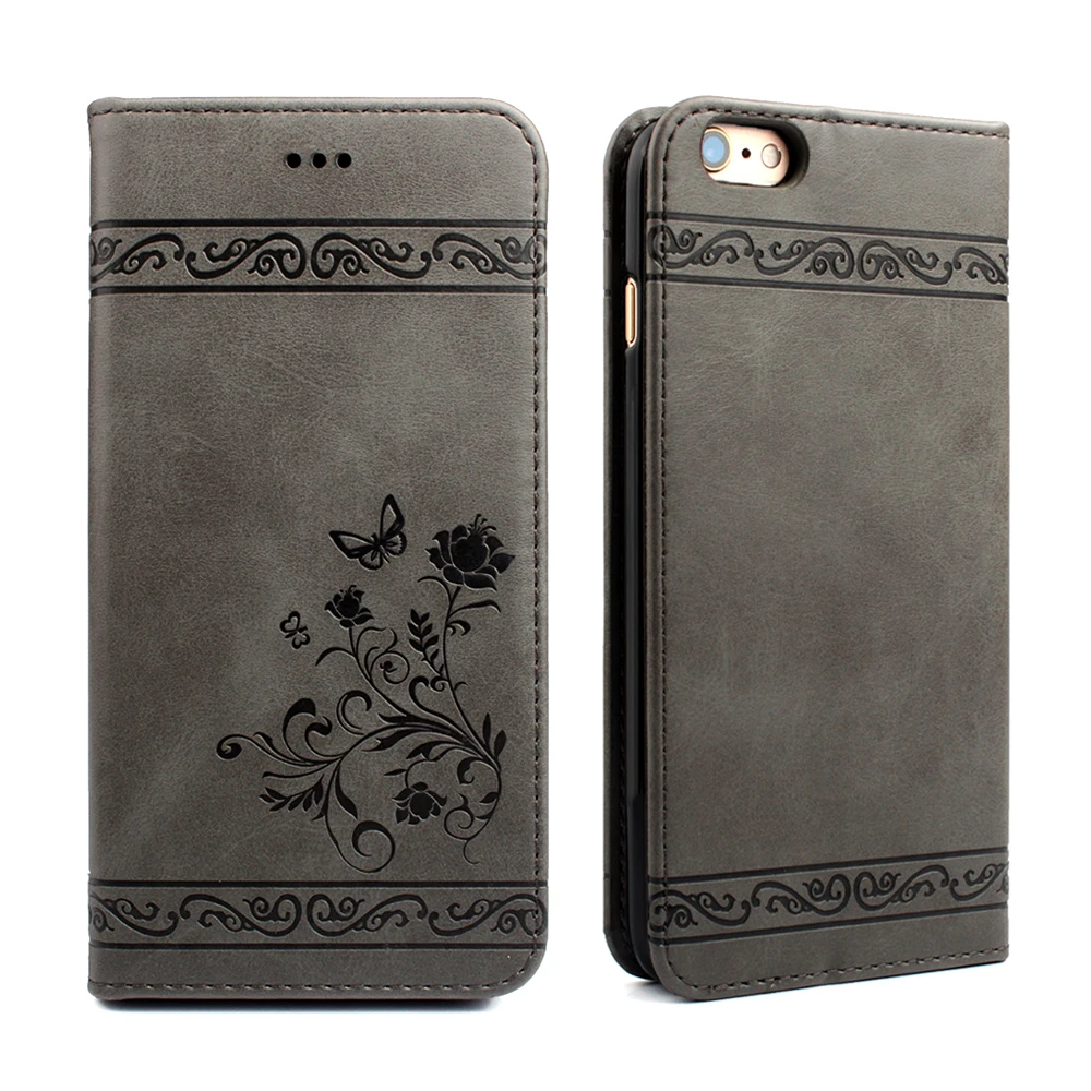 

Wallet PU Leather Case for Apple iPhone 7 Plus Phone Wallet Leather Mobile Phone Holster Case for iPhone 6 6S 8 Plus Cover