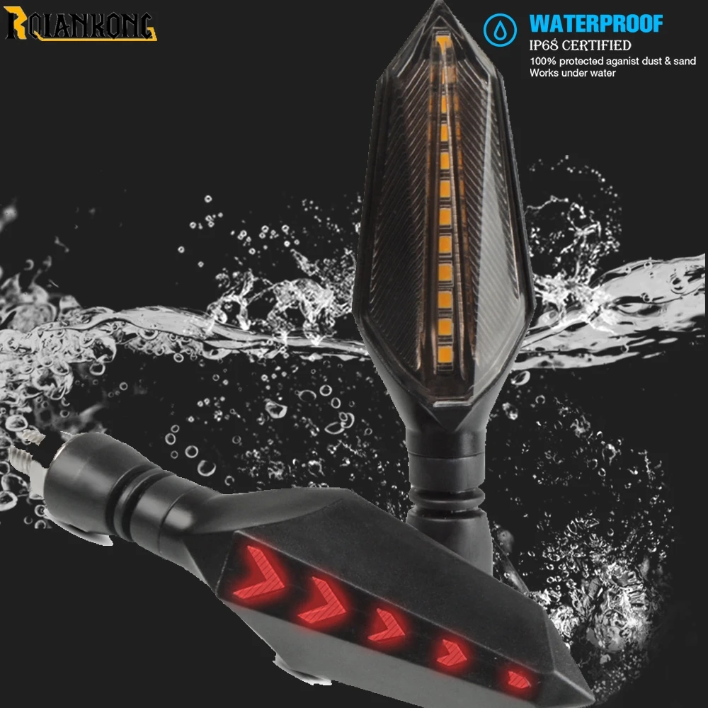 

Motorcycle Turn Signal Light Flashing 12 LED lights FOR DUCATI HYPERMOTARD 821 SP 400 MONSTER HONDA CBR250R CBR250RR