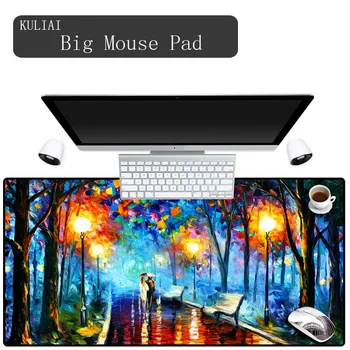 

XGZ Fresh Park Walk Painted Mouse Pad for Home Desktop Decoration Office Computer Notebook PC MousePad Bluetooth Keyboard Mat