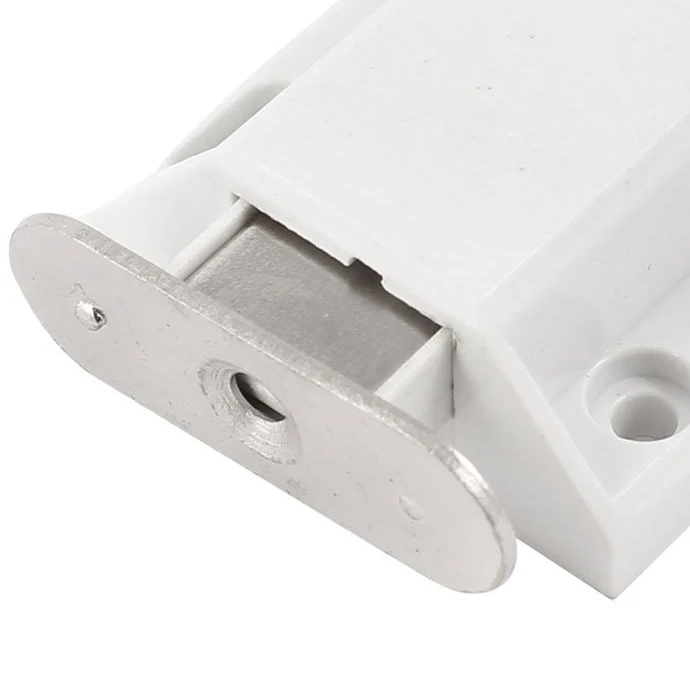 

White Push To Open Magnetic Door Drawer Cabinet Catch Touch Latch SODIAL