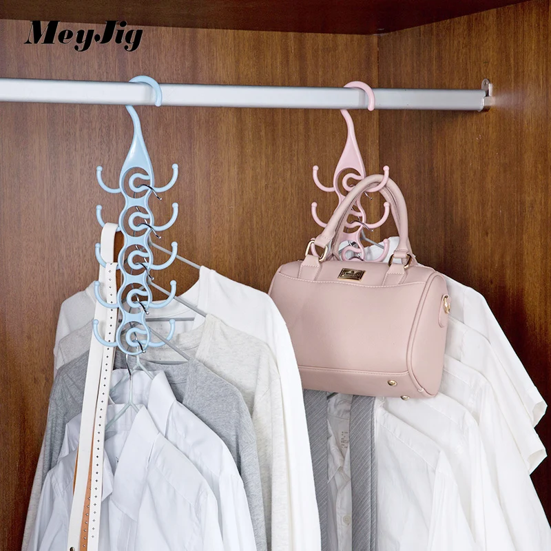 Meyjig Hanging Belt Hanger Multifunctional Tie Hook Scarf Stand