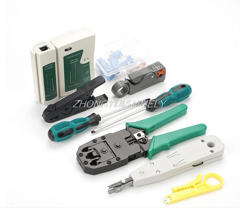 

Hardware tool set, network cable installation tool, cable clamp combination set, electrician tools