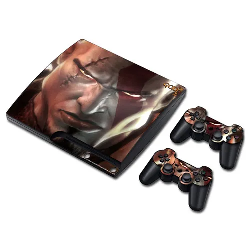 Game God of War Skin Sticker Decal for PS3 Slim PlayStation 3 Console and Controllers For PS3 Skins Sticker Vinyl 