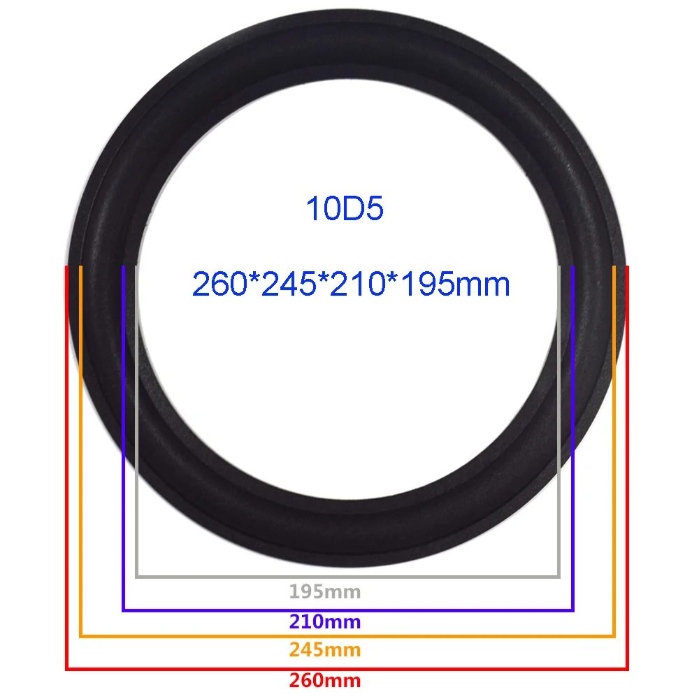 10 дюймов пена динамик ремонтный объемный подвесной DIY громкий динамик сабвуфер складной край запчасти для ремонта - Цвет: 10D5