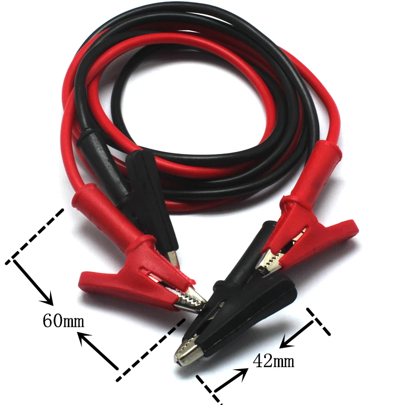 PHISCALE 1Piece High Voltage Double ended Crocodile / Alligator Clips