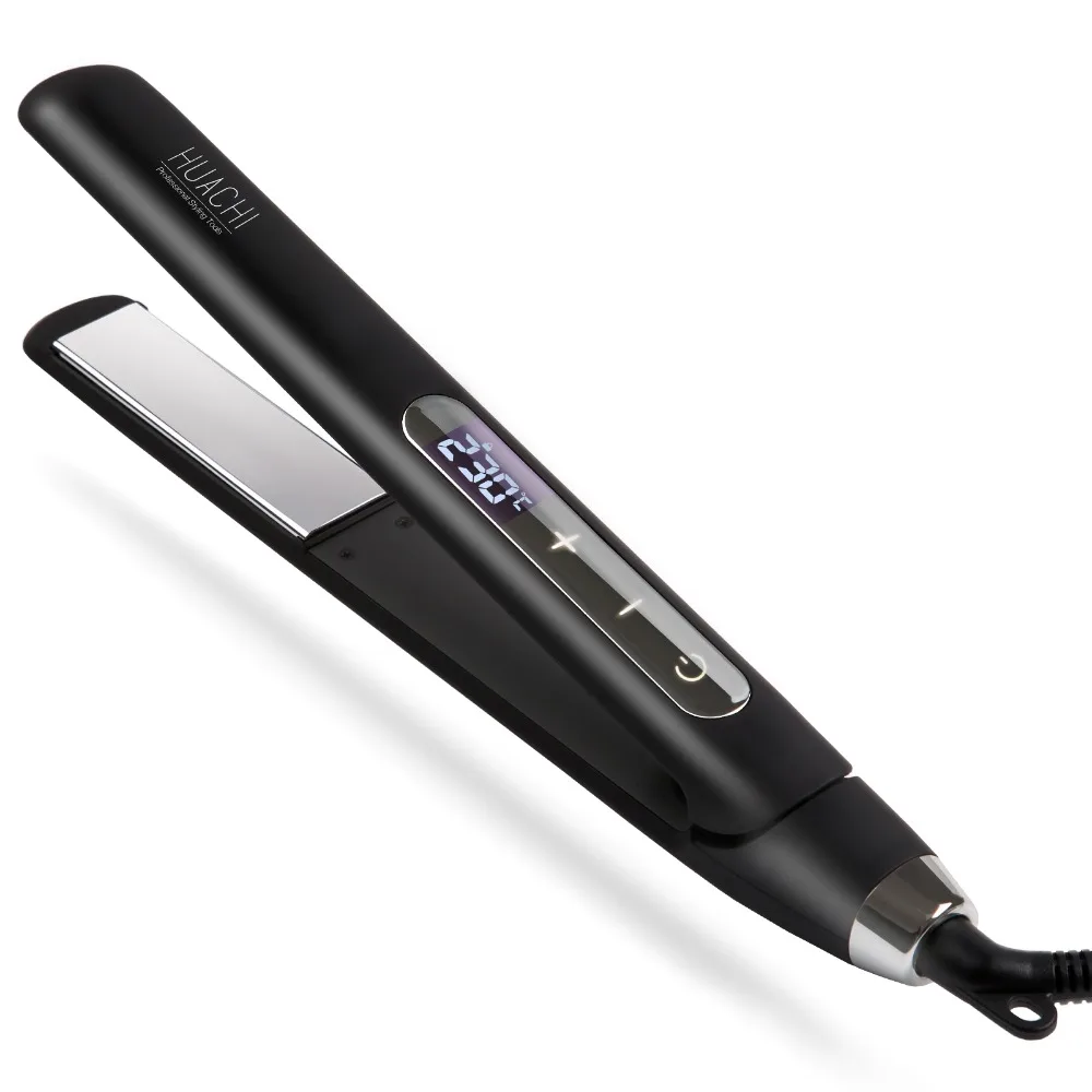

Hair Straightener Curler Ceramic Flat Irons Touch-Screen Intelligent Digital Electric 2 in 1 Auto Shut Off V185