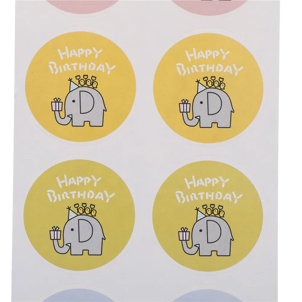 40PC cute Handmade Self adhesive Sticker Labels S Happy Birthday