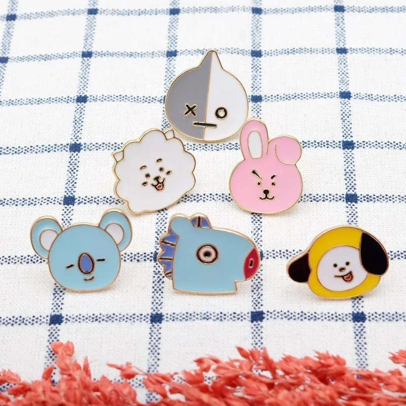 

8 Styles Kpop Metal Pins And Badges Cute Enamel Pins Badges And Brooches Gifts For Kpop Fans Kpop Accessories Gifts